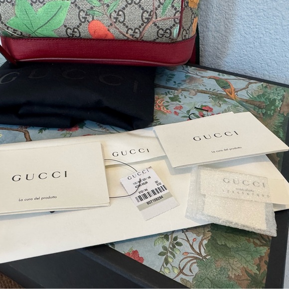 Gucci GG Supreme Monogram Tian Web Small Backpack - Picture 3 of 6